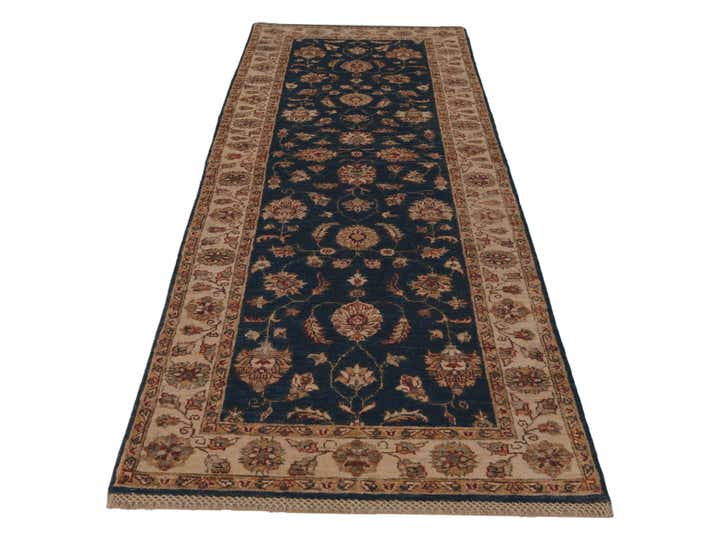 2' 11 x 8' Hand Knotted Pershawar Ziegler Runner Rug