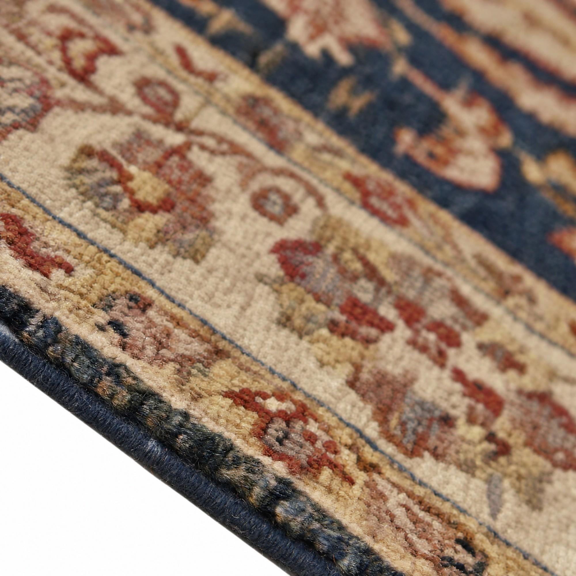 90cm x 245cm Hand Knotted Pershawar Ziegler Runner Rug