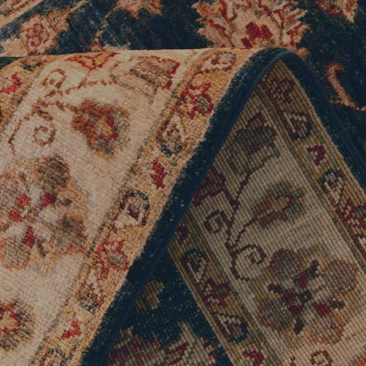 Detail image of 2' 11 x 8' Hand Knotted Pershawar Ziegler Runner Rug