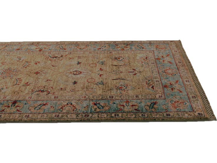 Detail image of 2' 6 x 6' 10 Hand Knotted Pershawar Ziegler Runner Rug