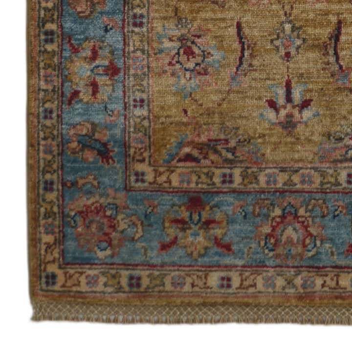 2' 6 x 6' 10 Hand Knotted Pershawar Ziegler Runner Rug