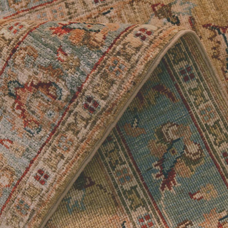 Detail image of 2' 6 x 6' 10 Hand Knotted Pershawar Ziegler Runner Rug