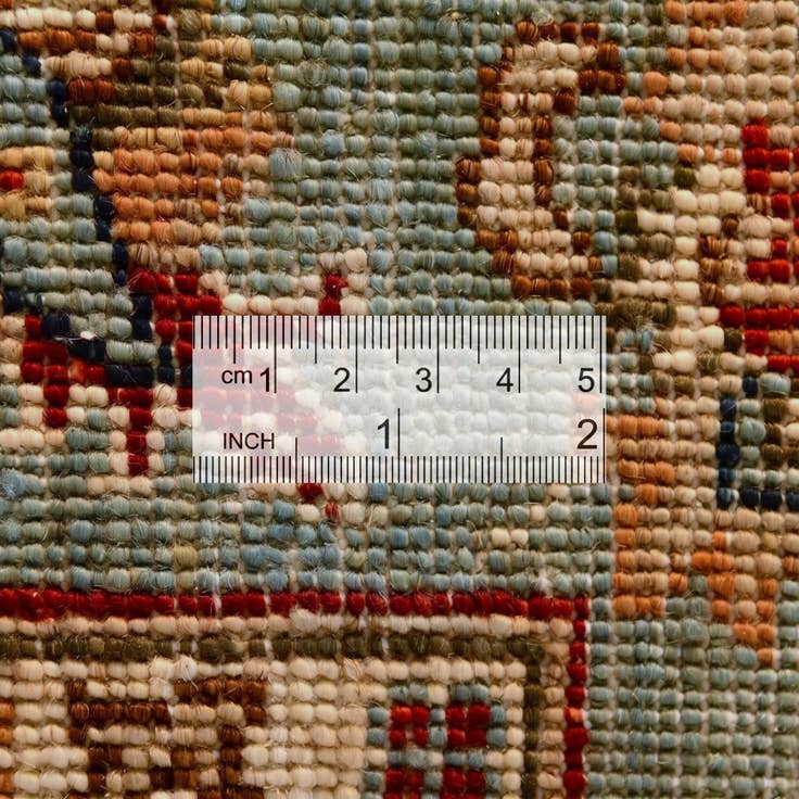 Detail image of 2' 6 x 6' 10 Hand Knotted Pershawar Ziegler Runner Rug
