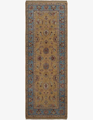 2' 6 x 6' 10 Hand Knotted Pershawar Ziegler Runner Rug