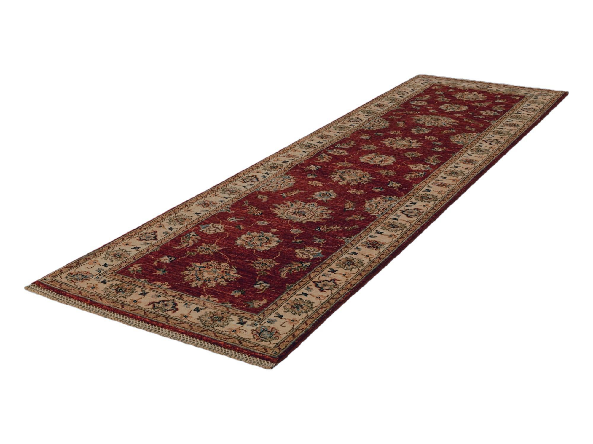 2' 7 x 8' 10 Hand Knotted Pershawar Ziegler Runner Rug