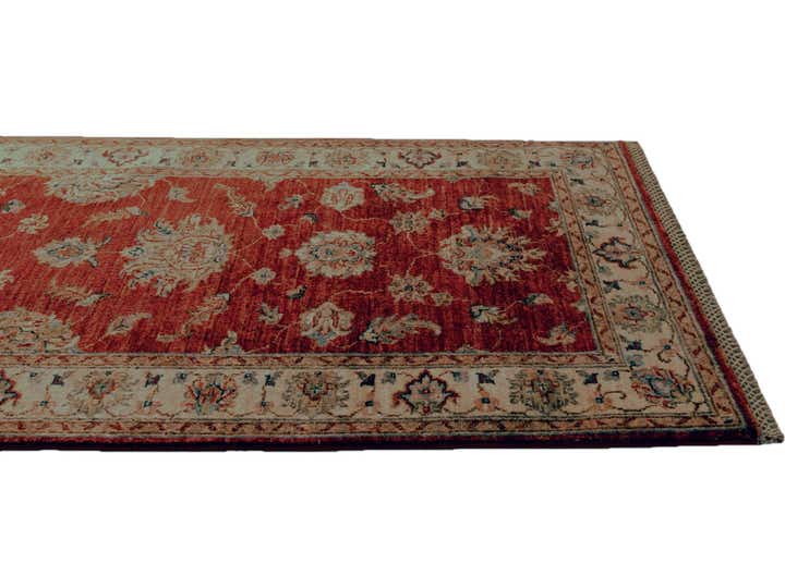 2' 7 x 8' 10 Hand Knotted Pershawar Ziegler Runner Rug