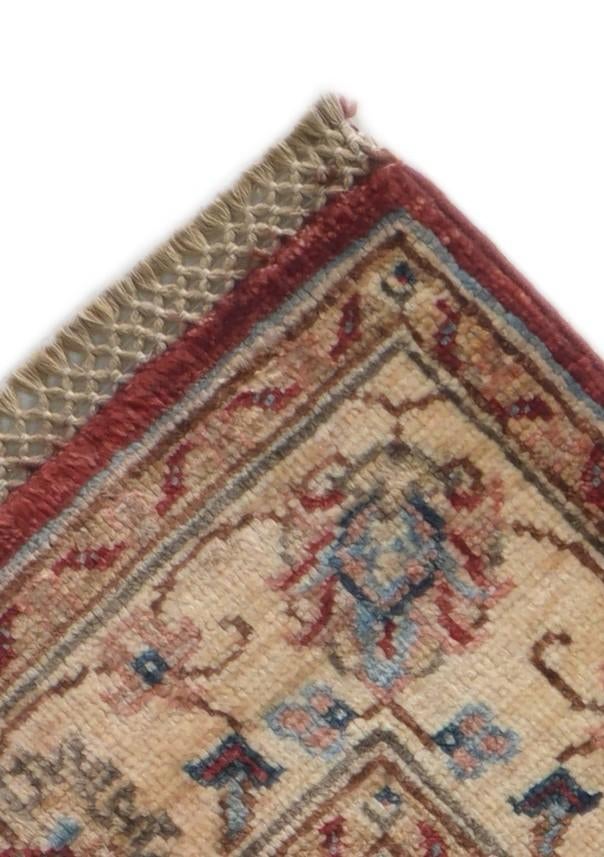 2' 7 x 8' 10 Hand Knotted Pershawar Ziegler Runner Rug