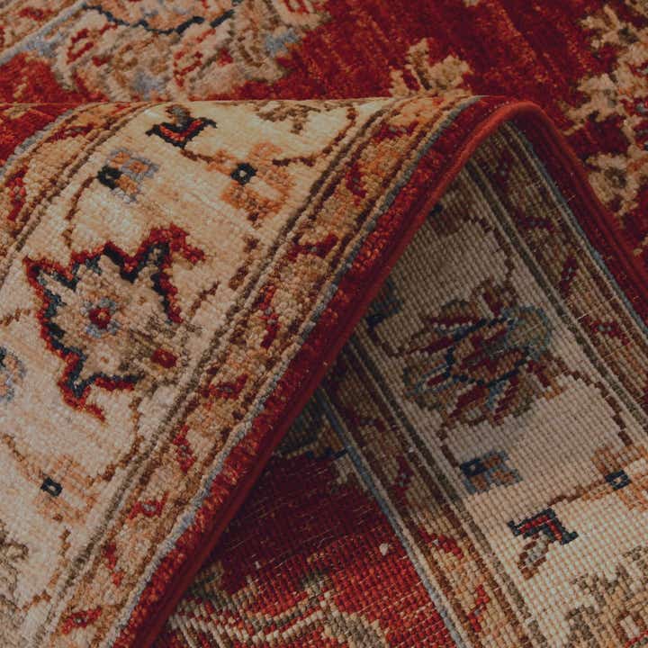 2' 7 x 8' 10 Hand Knotted Pershawar Ziegler Runner Rug