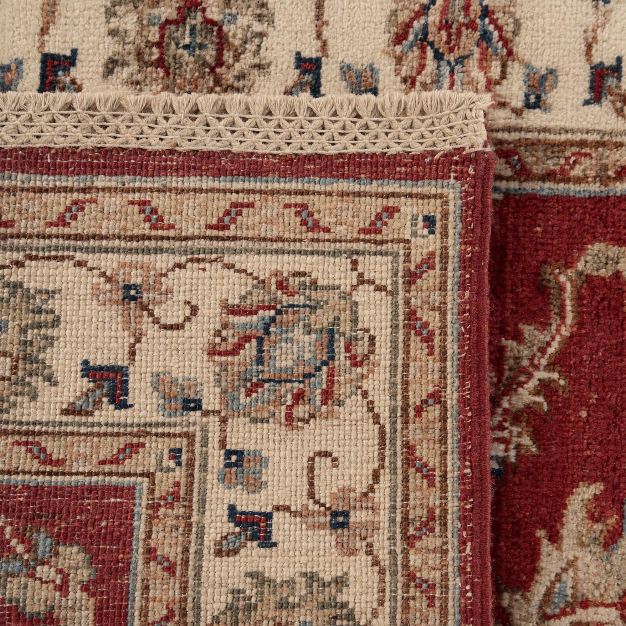 80cm x 270cm Hand Knotted Pershawar Ziegler Runner Rug