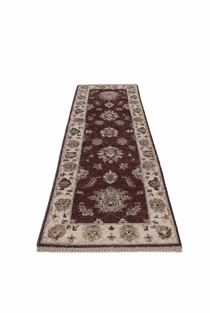 1' 11 x 6' 6 Hand Knotted Pershawar Ziegler Runner Rug