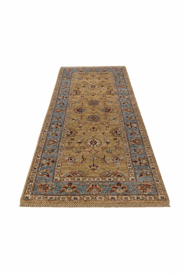 Detail image of 2' 6 x 6' 10 Hand Knotted Pershawar Ziegler Runner Rug
