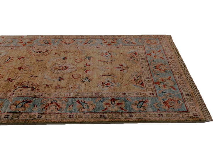 Detail image of 2' 6 x 6' 10 Hand Knotted Pershawar Ziegler Runner Rug