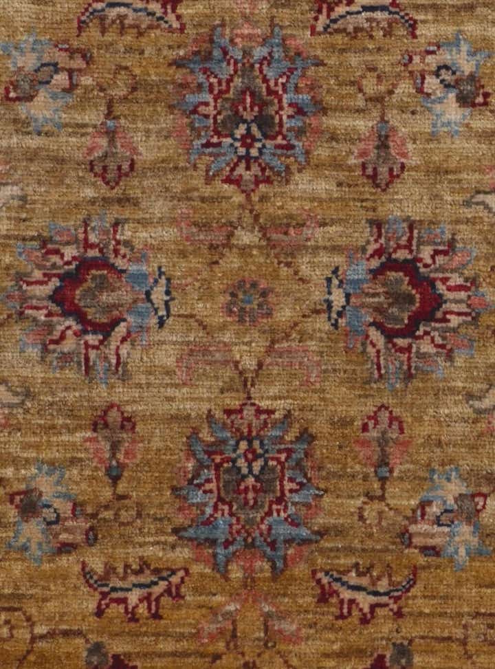 2' 6 x 6' 10 Hand Knotted Pershawar Ziegler Runner Rug