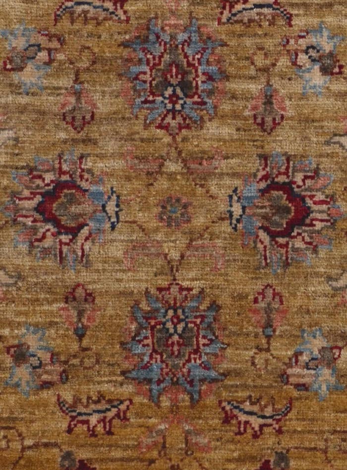 Detail image of 2' 6 x 6' 10 Hand Knotted Pershawar Ziegler Runner Rug