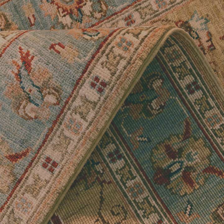 2' 6 x 6' 7 Hand Knotted Pershawar Ziegler Runner Rug