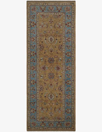 2' 6 x 6' 7 Hand Knotted Pershawar Ziegler Runner Rug