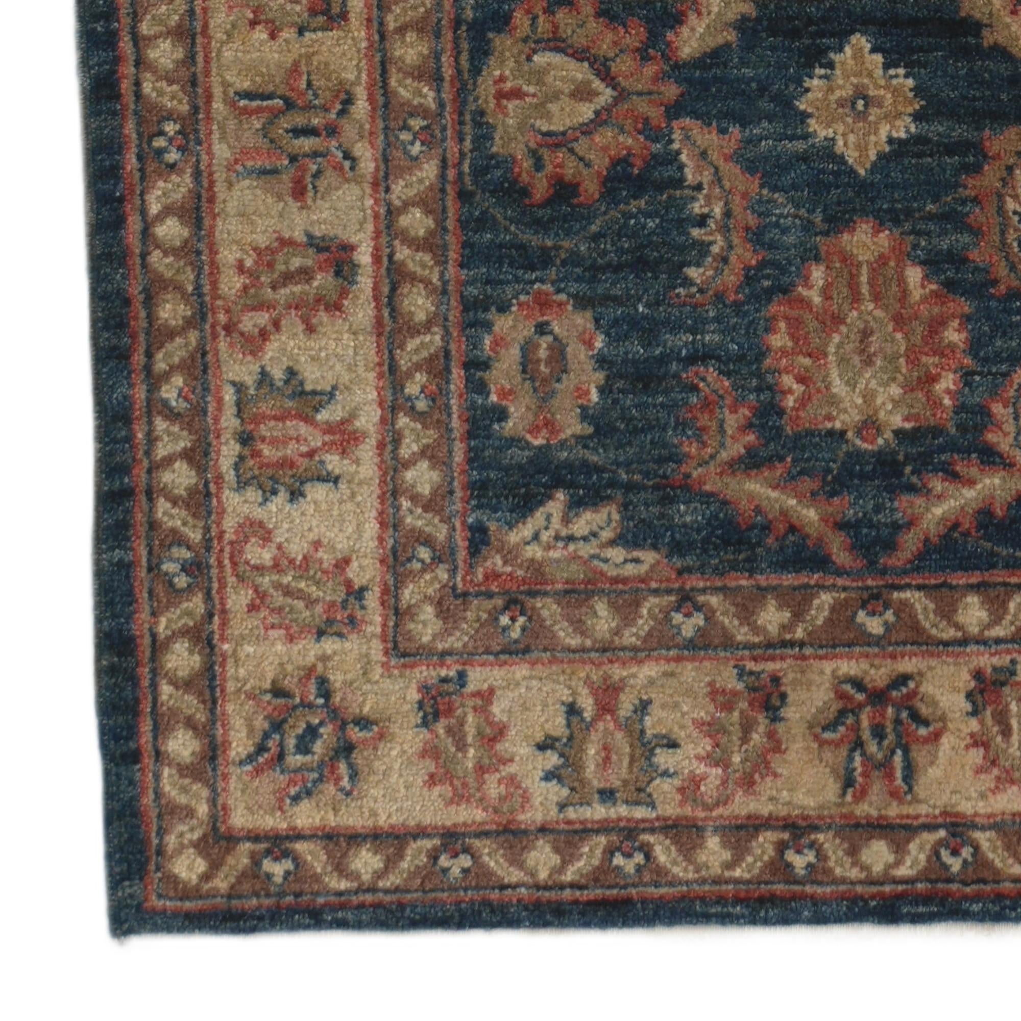 1' 10 x 8' 4 Hand Knotted Pershawar Ziegler Runner Rug
