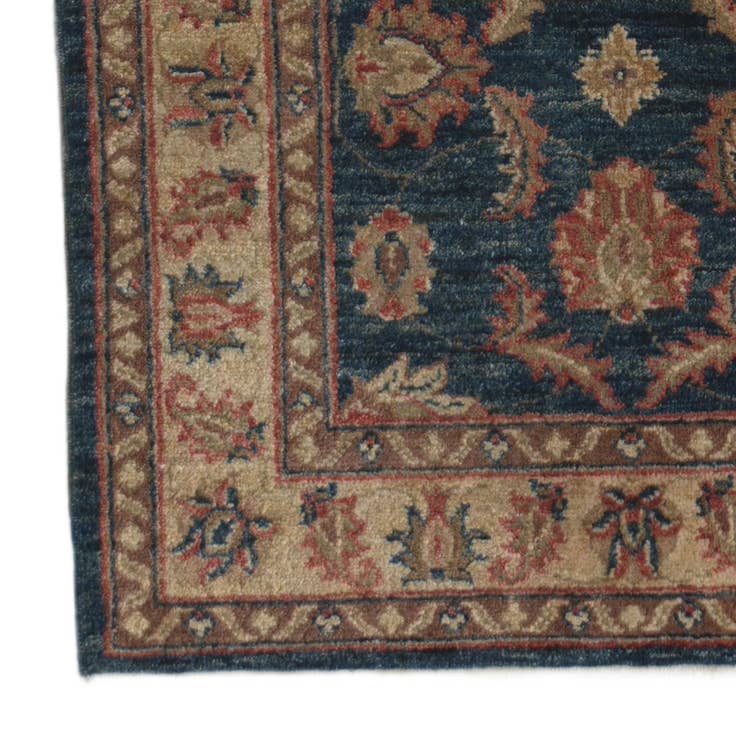 Detail image of 1' 10 x 8' 4 Hand Knotted Pershawar Ziegler Runner Rug