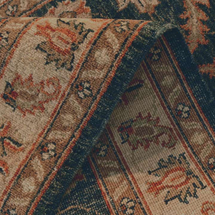 1' 10 x 8' 4 Hand Knotted Pershawar Ziegler Runner Rug