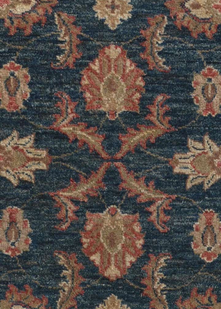 1' 10 x 8' 4 Hand Knotted Pershawar Ziegler Runner Rug