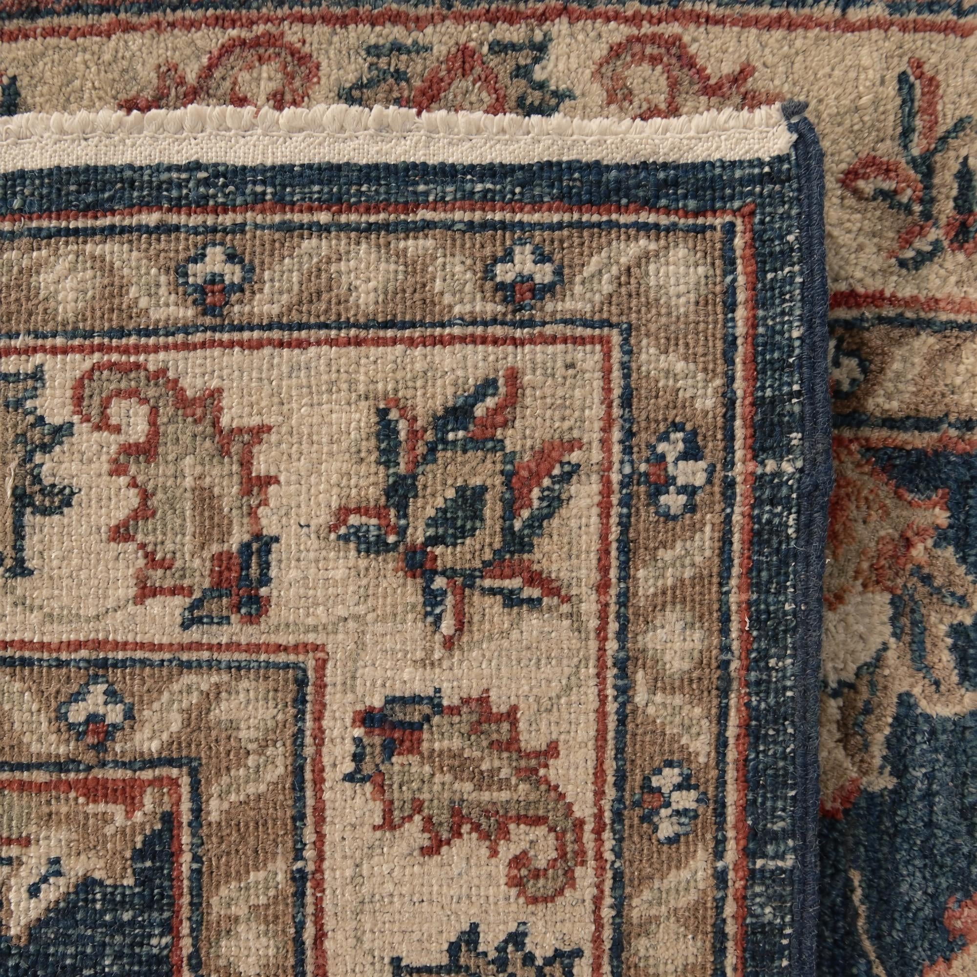 55cm x 255cm Hand Knotted Pershawar Ziegler Runner Rug