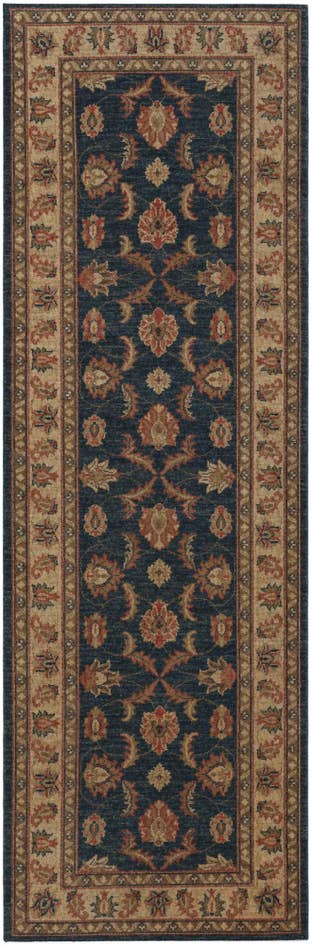 Detail image of 1' 10 x 8' 4 Hand Knotted Pershawar Ziegler Runner Rug