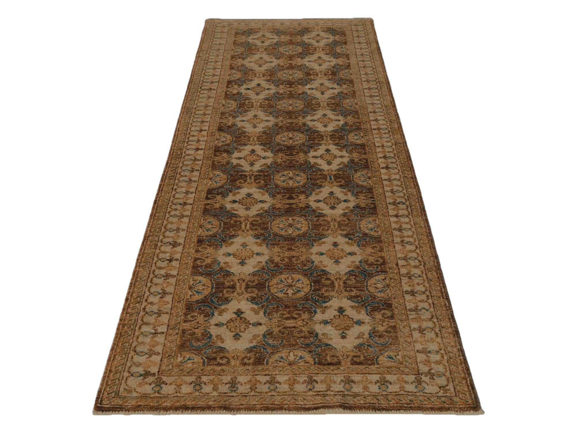 2' 8 x 8' 2 Hand Knotted Pershawar Ziegler Runner Rug