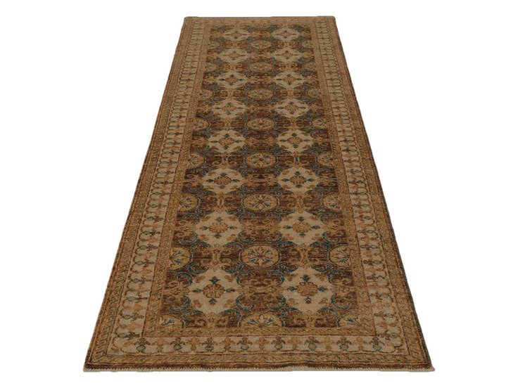 Detail image of 2' 8 x 8' 2 Hand Knotted Pershawar Ziegler Runner Rug