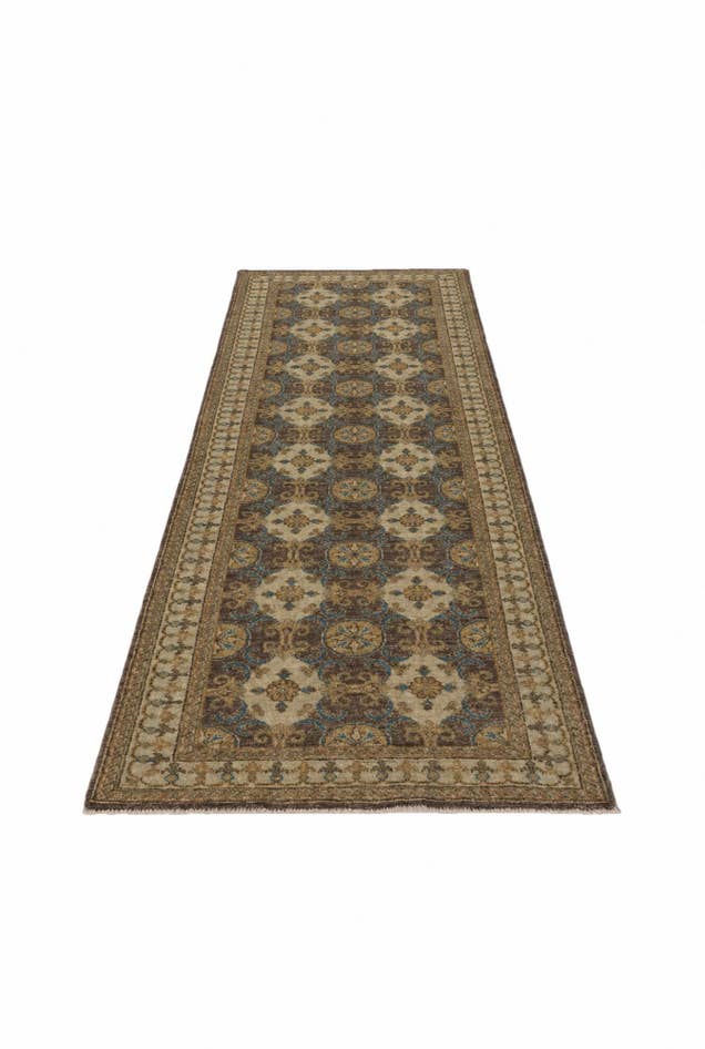Detail image of 2' 8 x 8' 2 Hand Knotted Pershawar Ziegler Runner Rug