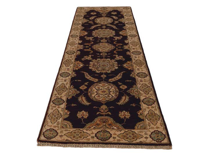 2' 7 x 8' 7 Hand Knotted Pershawar Ziegler Runner Rug