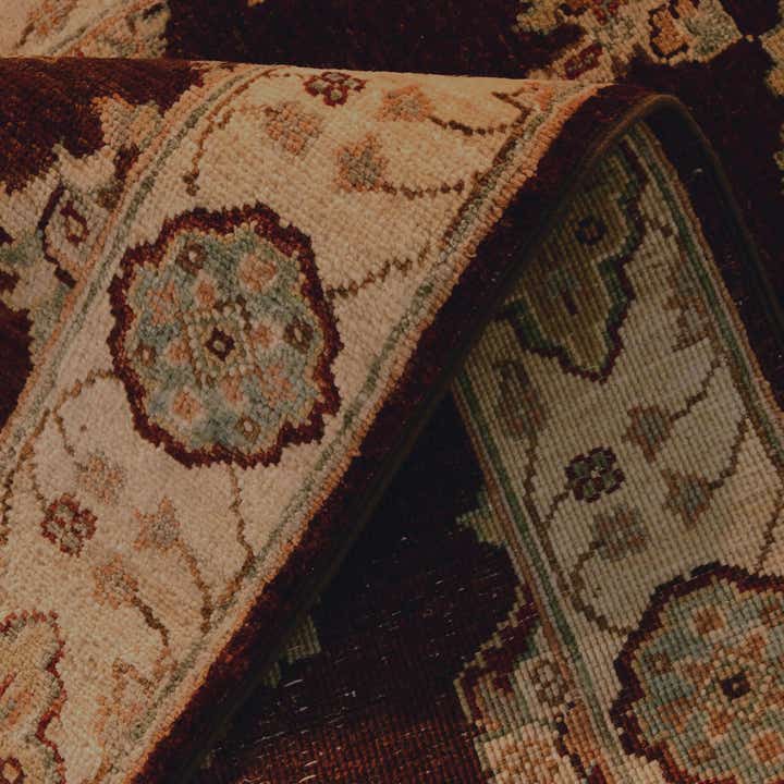 2' 7 x 8' 7 Hand Knotted Pershawar Ziegler Runner Rug