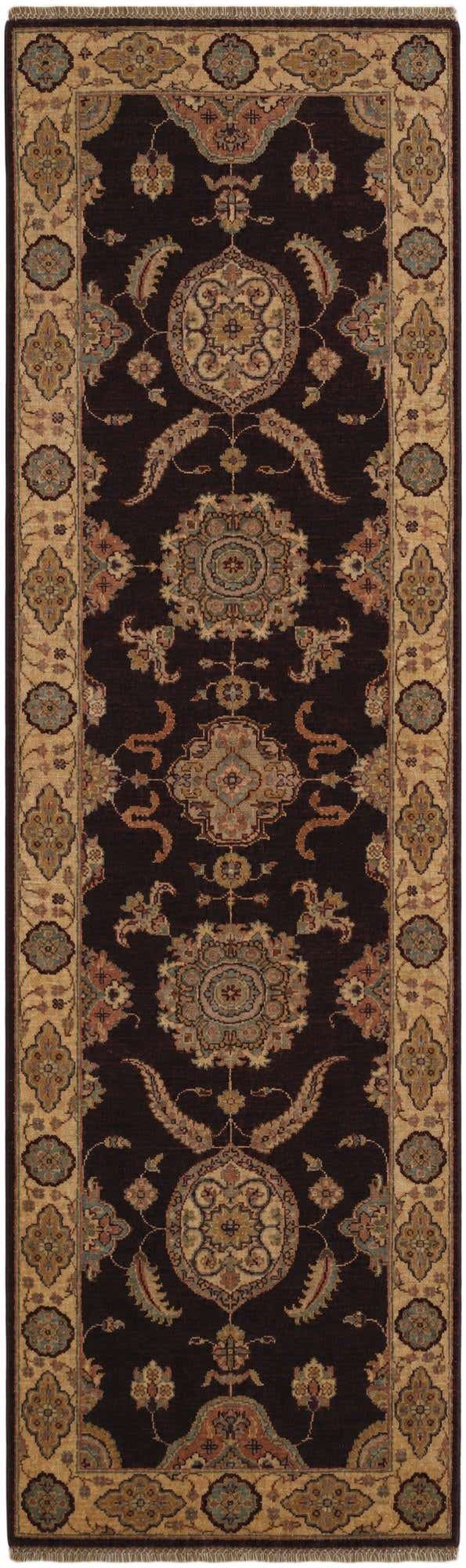 2' 7 x 8' 7 Hand Knotted Pershawar Ziegler Runner Rug