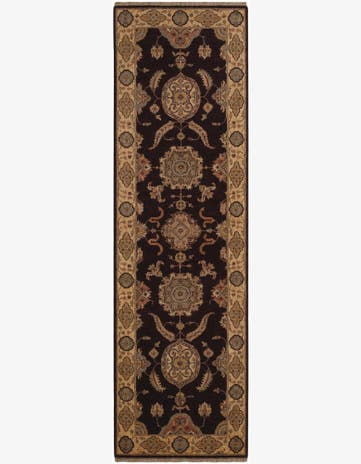 2' 7 x 8' 7 Hand Knotted Pershawar Ziegler Runner Rug