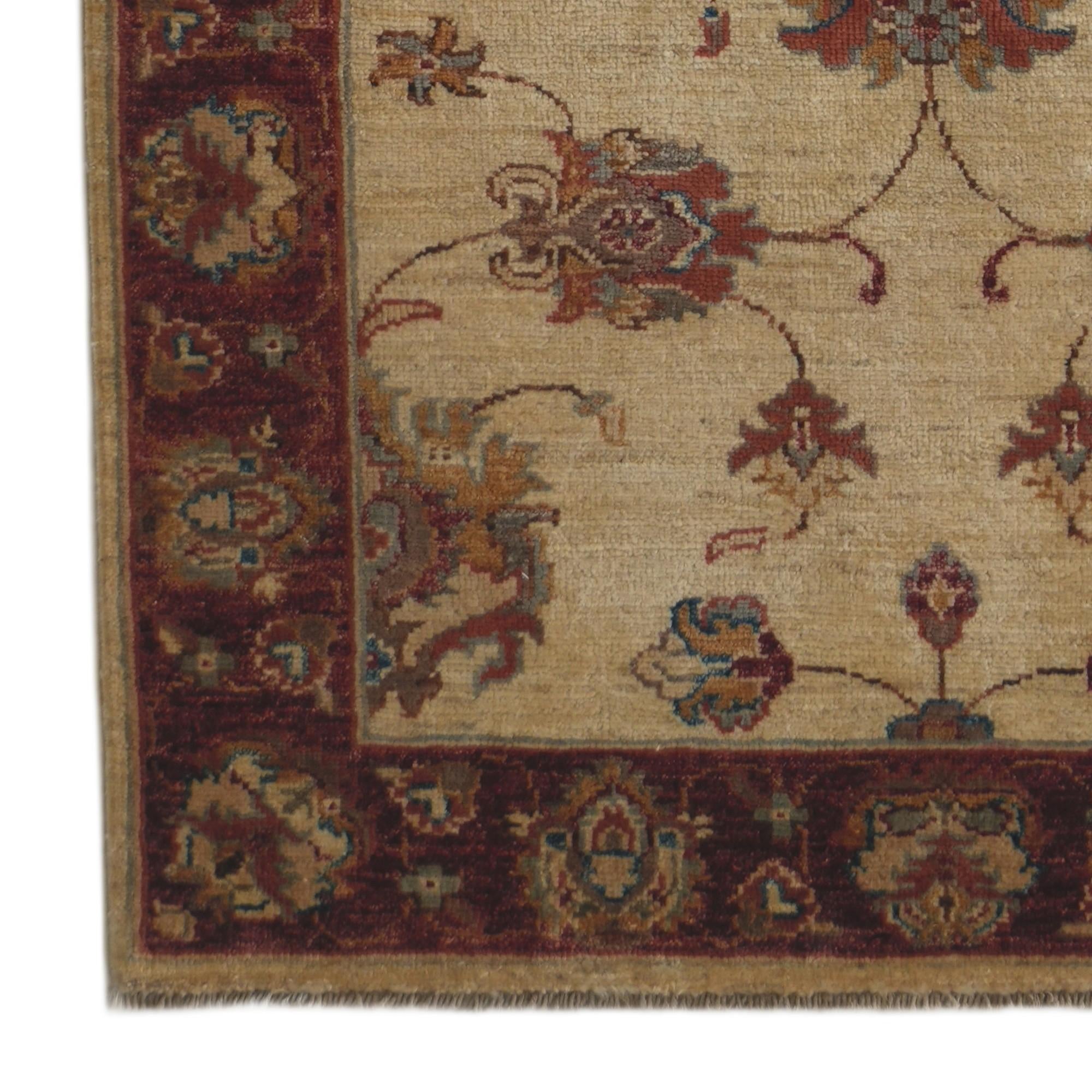 2' 10 x 8' 6 Hand Knotted Pershawar Ziegler Runner Rug