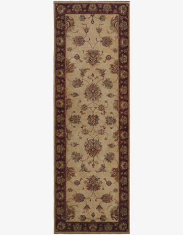 2' 10 x 8' 6 Hand Knotted Pershawar Ziegler Runner Rug