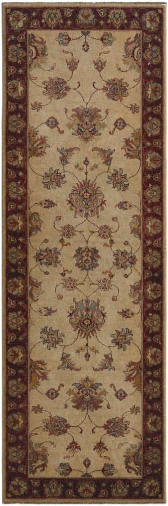 2' 10 x 8' 6 Hand Knotted Pershawar Ziegler Runner Rug