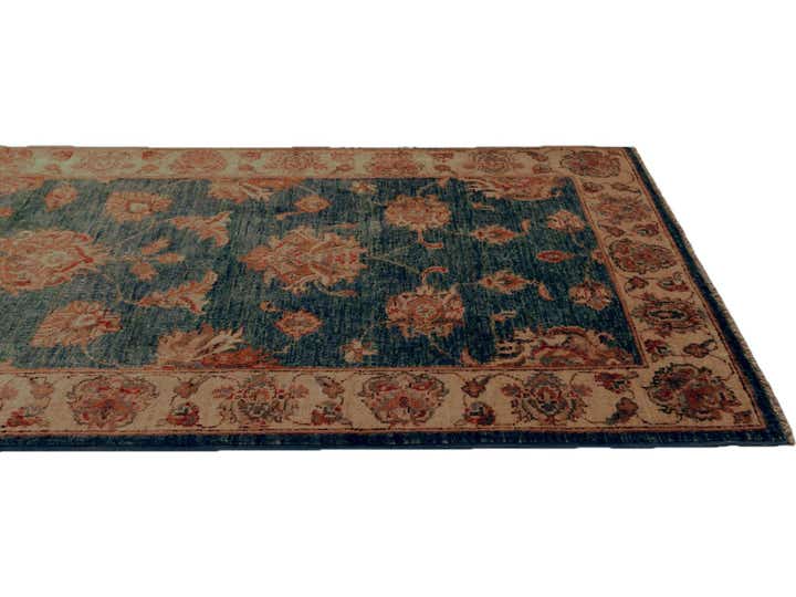 2' 9 x 8' 3 Hand Knotted Pershawar Ziegler Runner Rug
