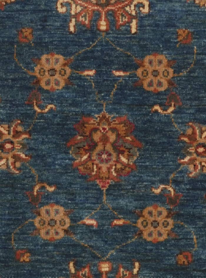 Detail image of 2' 9 x 8' 3 Hand Knotted Pershawar Ziegler Runner Rug