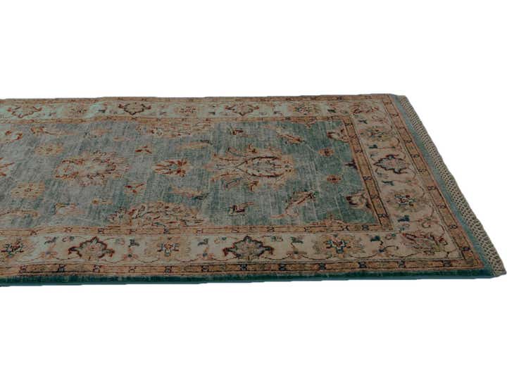 2' 8 x 7' Hand Knotted Pershawar Ziegler Runner Rug