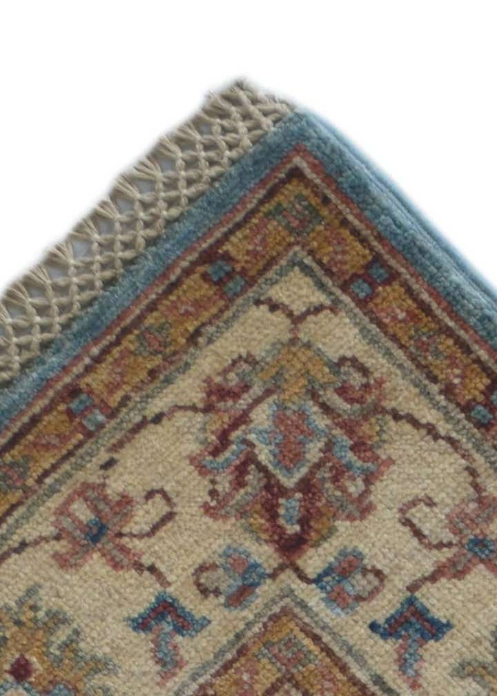 2' 8 x 7' Hand Knotted Pershawar Ziegler Runner Rug