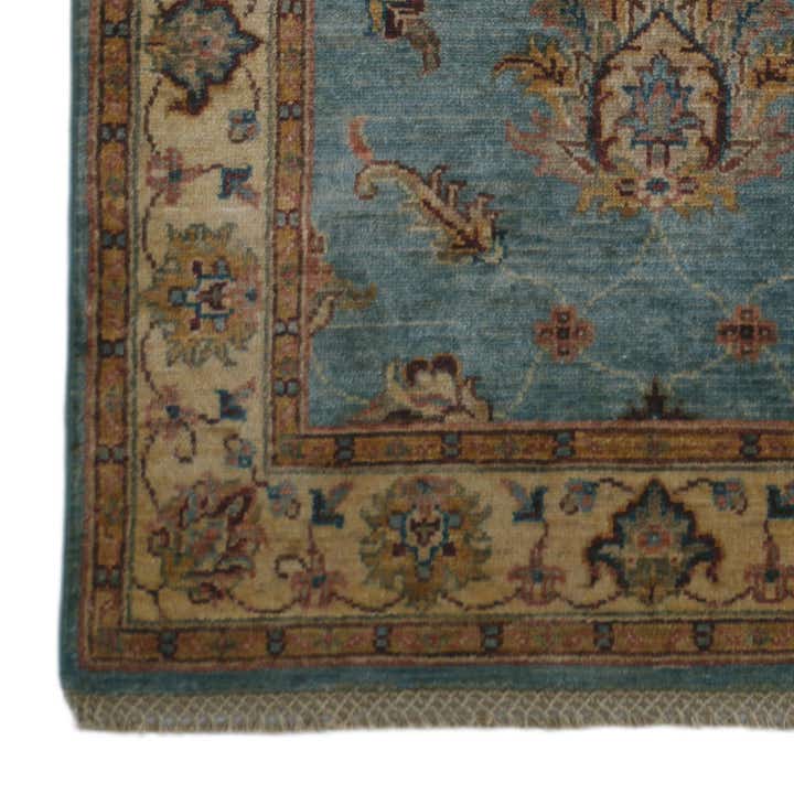 2' 8 x 7' Hand Knotted Pershawar Ziegler Runner Rug