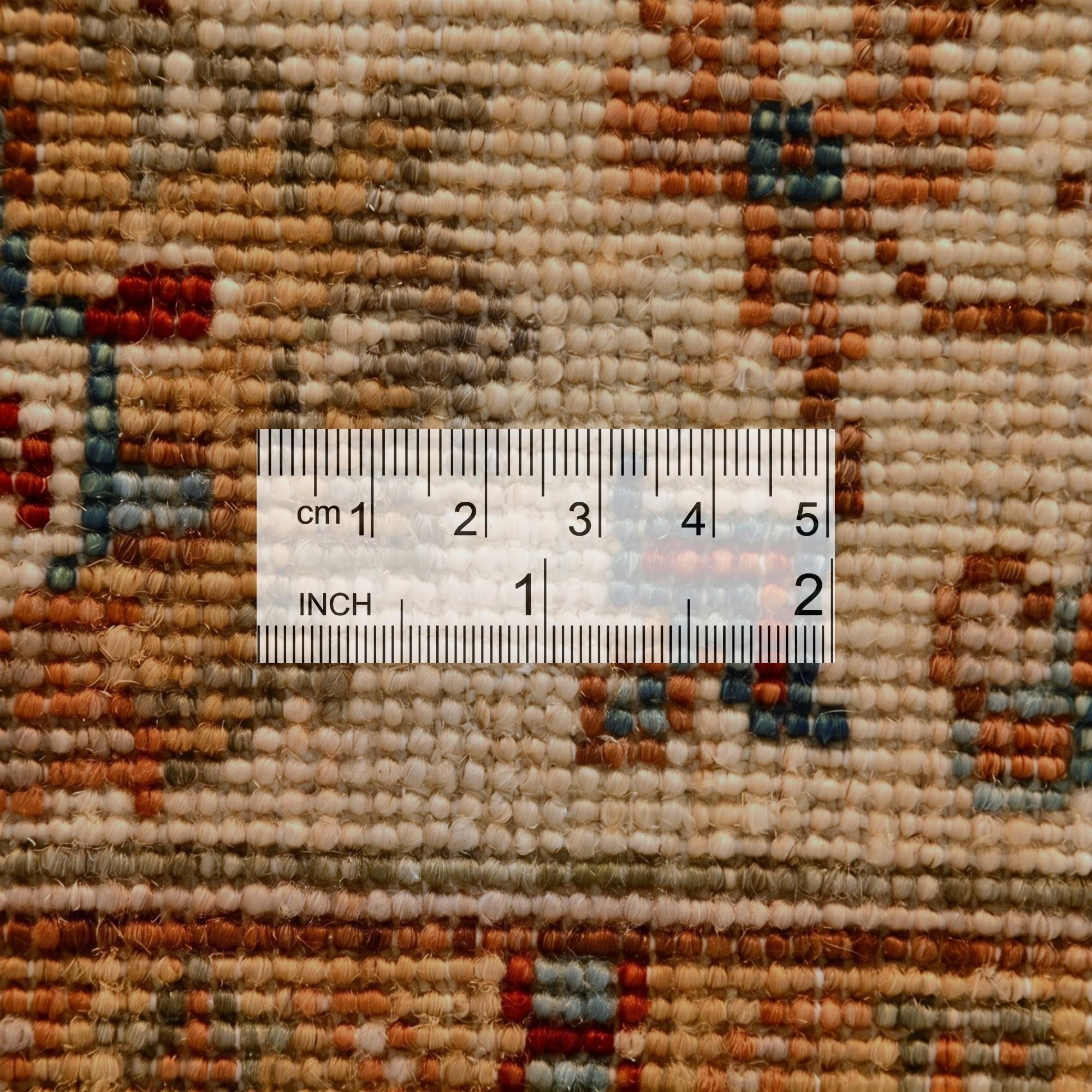 2' 8 x 7' Hand Knotted Pershawar Ziegler Runner Rug