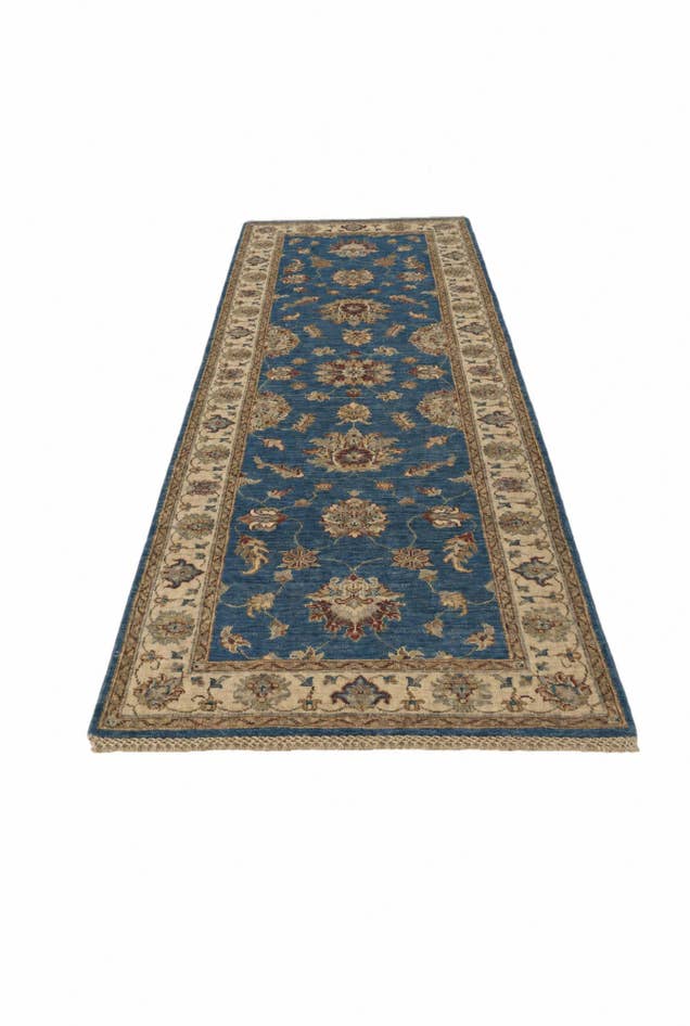 Detail image of 2' 9 x 8' 5 Hand Knotted Pershawar Ziegler Runner Rug