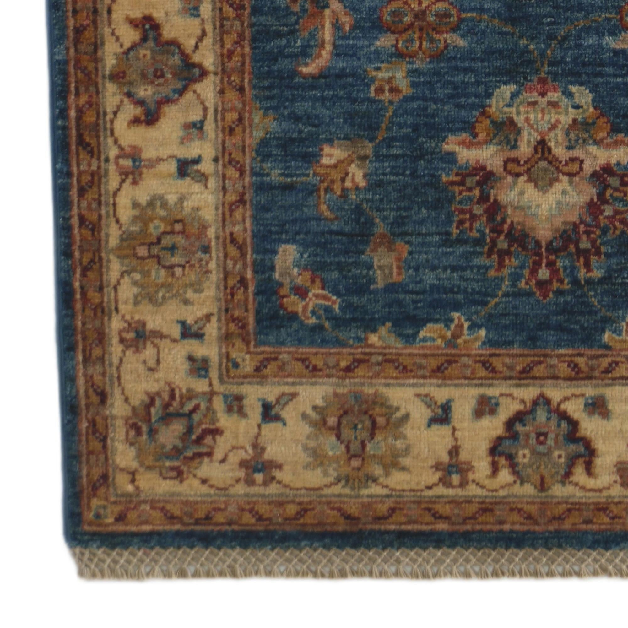2' 9 x 8' 5 Hand Knotted Pershawar Ziegler Runner Rug