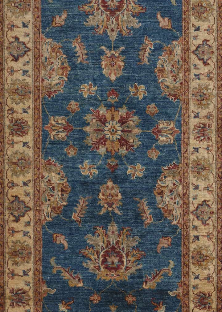 2' 9 x 8' 5 Hand Knotted Pershawar Ziegler Runner Rug