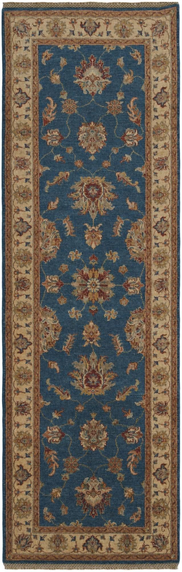2' 9 x 8' 5 Hand Knotted Pershawar Ziegler Runner Rug