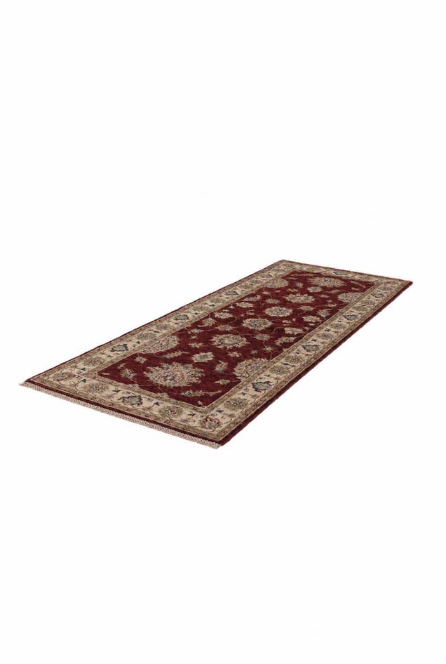 Detail image of 2' 10 x 7' 3 Hand Knotted Pershawar Ziegler Runner Rug