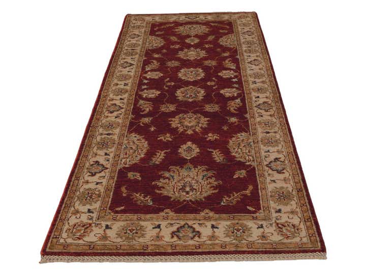2' 10 x 7' 3 Hand Knotted Pershawar Ziegler Runner Rug