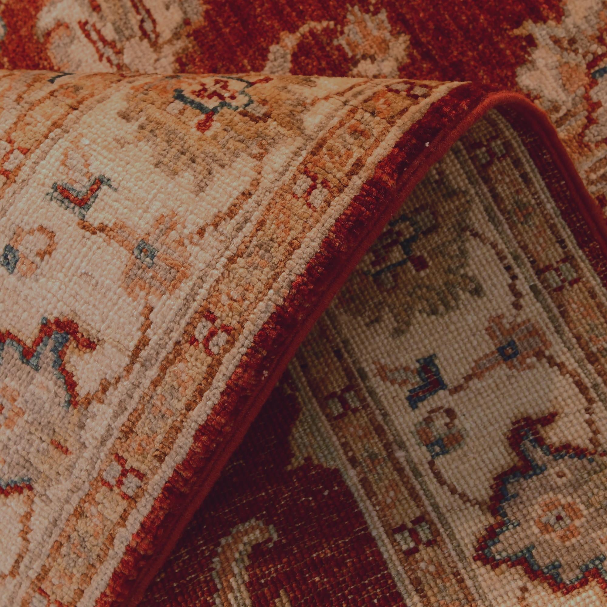 2' 10 x 7' 3 Hand Knotted Pershawar Ziegler Runner Rug