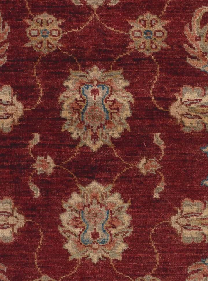 2' 10 x 7' 3 Hand Knotted Pershawar Ziegler Runner Rug